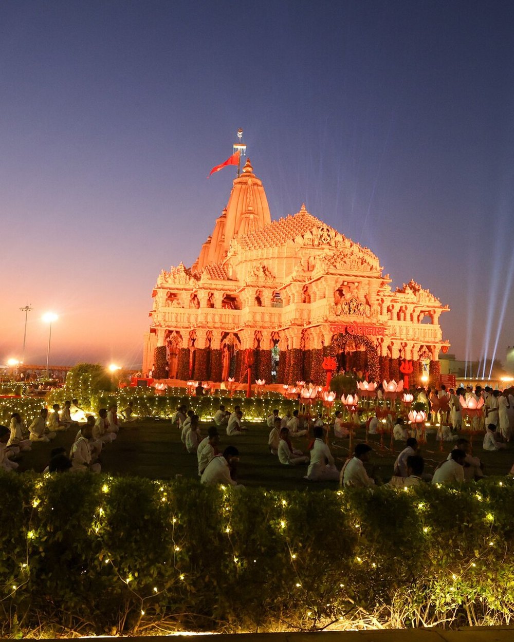 Somnath temple tour by cab from Vadodara